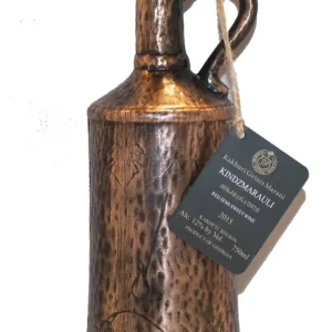 KINDZMARAULI RED WINE SEMI SWEET JUG CERAMIC BOTTLE GEORGIA NV 750ML Seasonal Sale