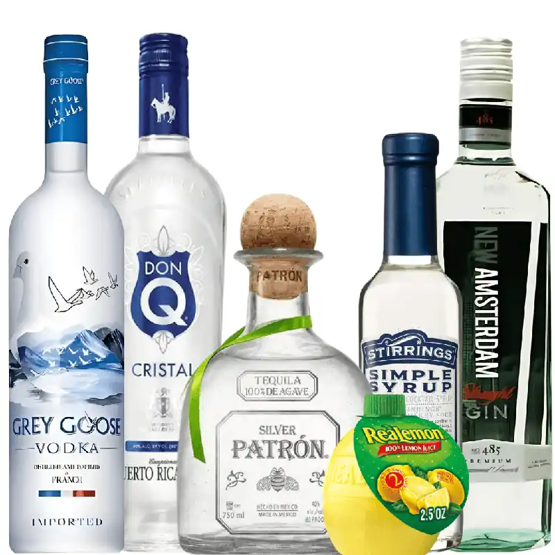 Viral Long Island Iced Tea Cocktail Kit: Premium Spirits & Mixers Bundle