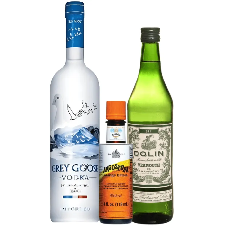 Place Order Vodka Martini Kit: Grey Goose, Dolin & Angostura Orange Bitters
