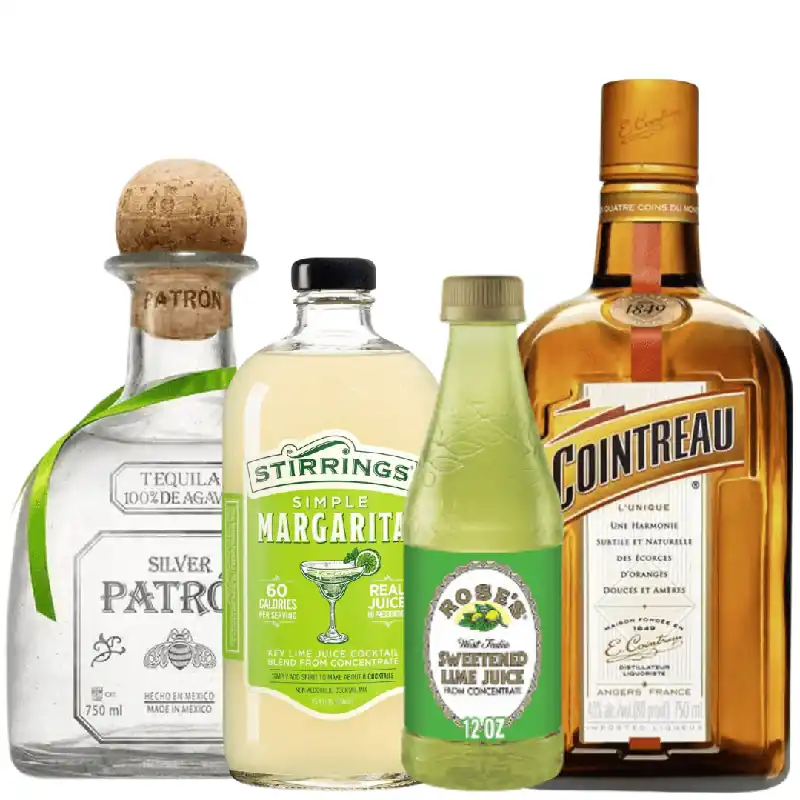 Margarita Cocktail Kit: Patrón, Cointreau, Stirrings Mix & Rose’s Order Now