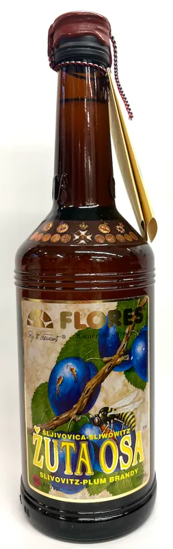 Editor’s Pick Flores Zuta Osa Plum Brandy Slivovitz 750Ml