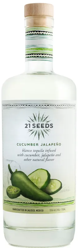 21 Seeds Cucumber Jalapeno Blanco Tequila Crafted