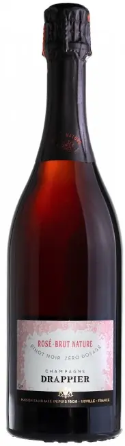 Deal Drappier Champagne Rose Brut Nature Kosher (750ml)