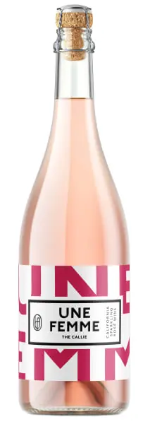 UNE FEMME THE CALLIE SPARKLING WINE ROSE CALIFORNIA 750ML Free Delivery