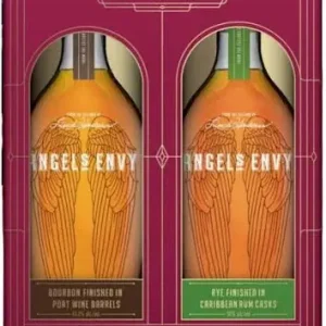 Angel’s Envy Bourbon & Rye 375ML Bundle Latest