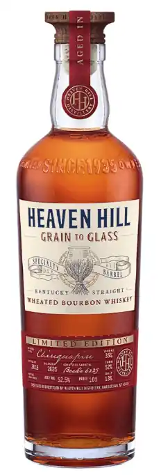 Time-Limited Heaven Hill Grain to Glass Wheated Bourbon Whiskey Chinquapin Oak