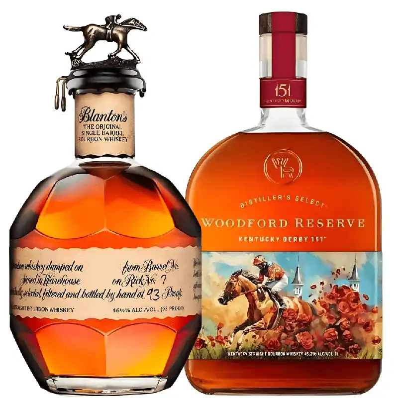 Horse Racing Series Bourbon Bundle: Blanton’s Original Single Barrel & Woodford Reserve Kentucky Derby 151 Special Discount