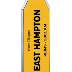 VEUVE CLICQUOT CHAMPAGNE BRUT YELLOW LABEL W/ EAST HAMPTON ARROW FRANCE 750ML Fresh Stock