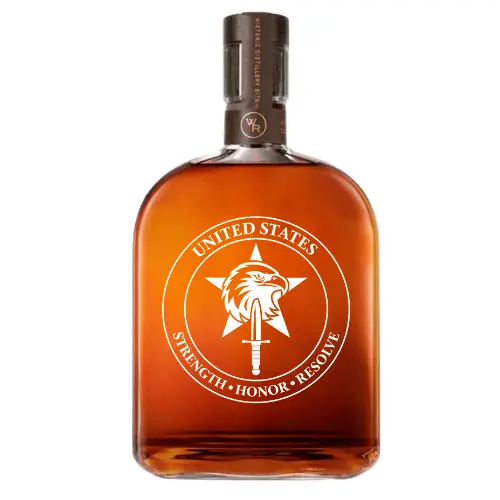 American Resolve – Custom Military Tribute Bourbon Bottle (Woodford Reserve Bottle) Weekend Sale