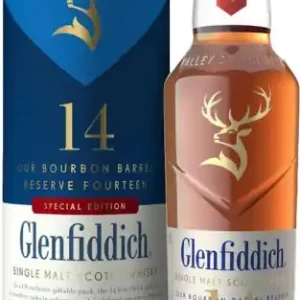 Budget Glenfiddich 14 Year Bourbon Barrel Single Malt 375ml