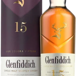 Glenfiddich 15 Year Old Speyside Single Malt Scotch Solera Reserve Best Price