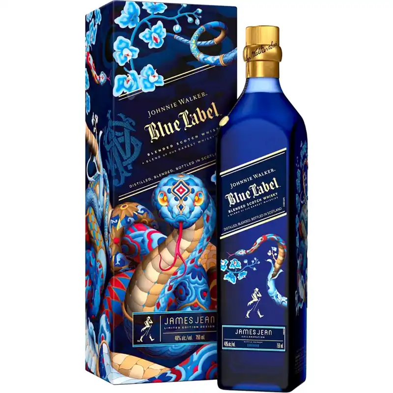 Johnnie Walker Blue Label James Jean Collaboration Year Of Snake Blended Scotch Whisky Free Shipping