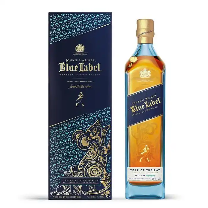 Johnnie Walker Blue Label Year of The Rat Limited Edition Blended Scotch Whisky Seasonal Sale