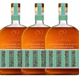 Direct From Manufacturer Woodford Reserve Holiday Edition Bourbon 2025 “Designed by Markarian” 3 Pack