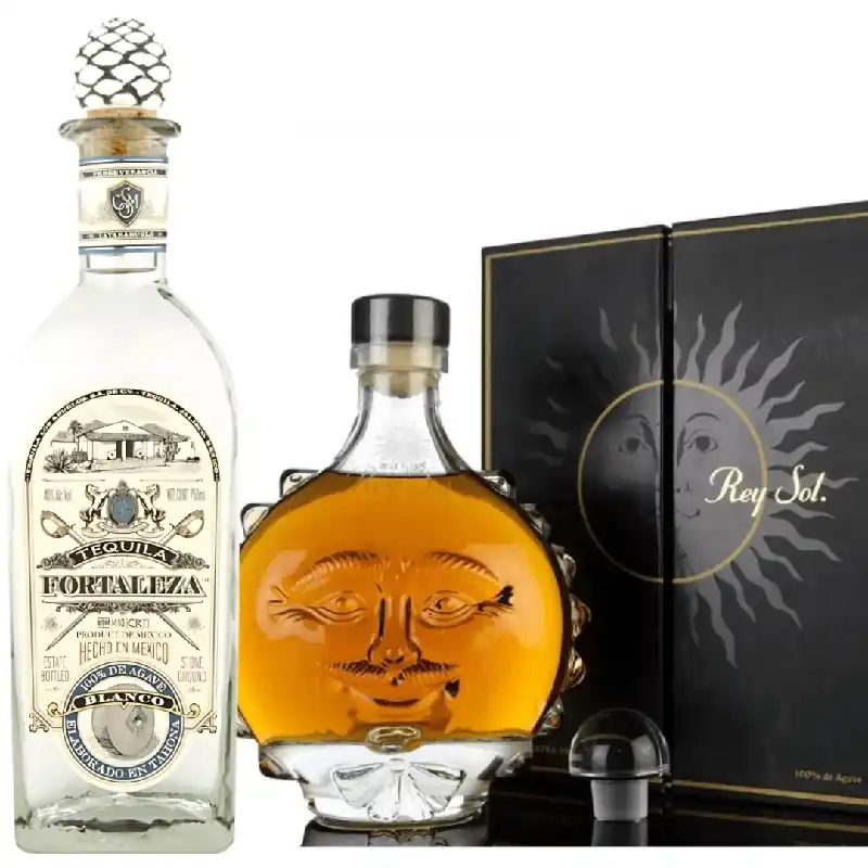 Agave Icons Bundle: Fortaleza Blanco & San Matias Rey Sol Extra Anejo Tequila Discount