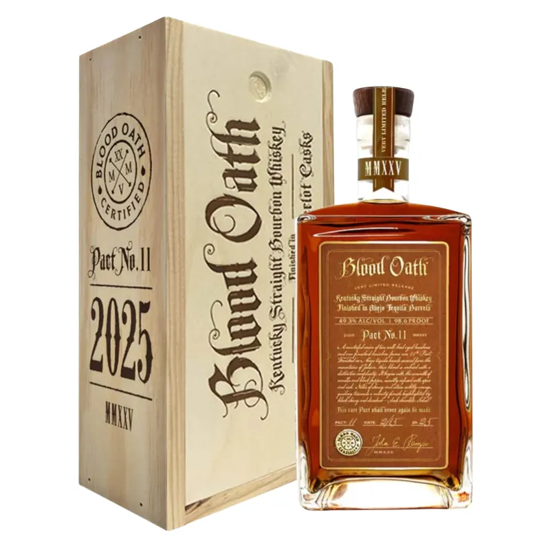 Blood Oath Kentucky Straight Bourbon Whiskey Pact No.11 Flash Sale
