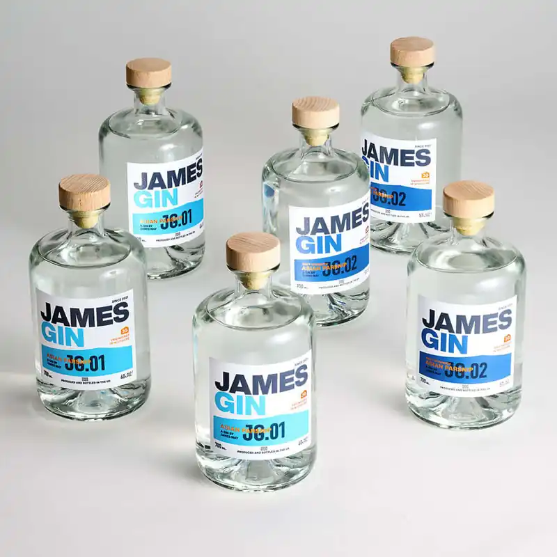 James Gin The Six Pack Asian Parsnip & Navy Strength W/ Souvenir Gift Key Chain Don’t Miss Out