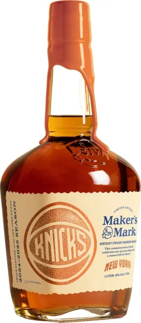 Authentic Maker's Mark NY Knicks Edition Bourbon Lit