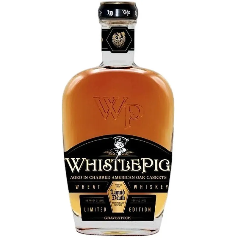 Price Cut Whistlepig Gravestock Limited Edition "Liquid Death" Wheat Whiskey