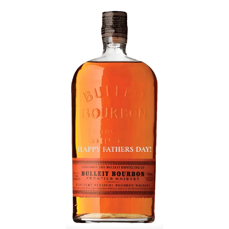 Free Delivery Bulleit Bourbon "HAPPY FATHERS DAY!" Engraved Bottle 2025