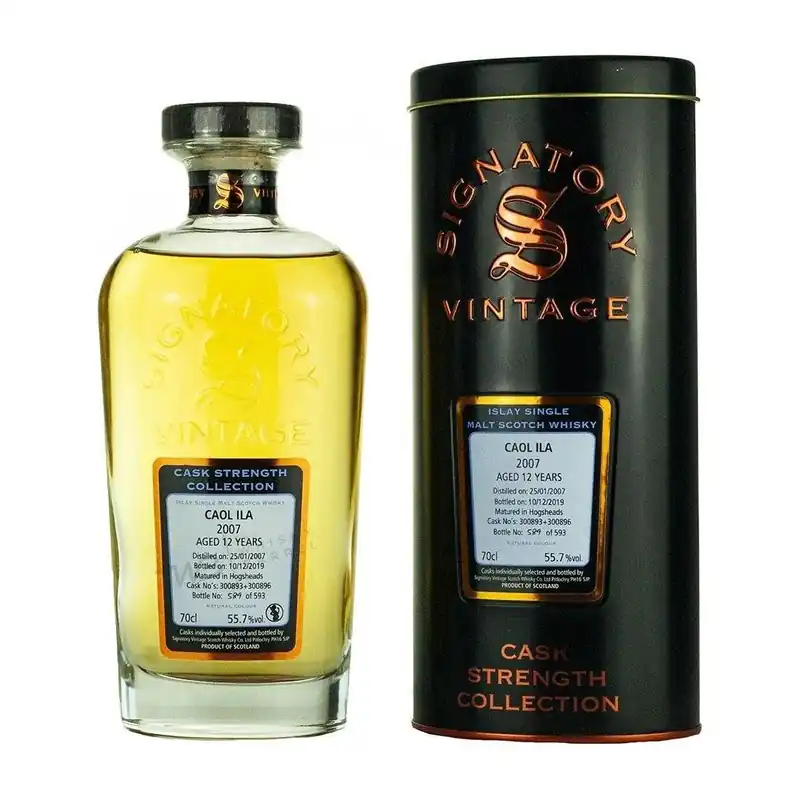 Caol Ila 12 yrs Islay Cask Strength Signatory Single Malt Scotch Whisky Reduced Price