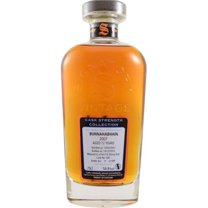 Editor’s Pick Bunnahabhain 12 yrs Islay Cask Strength Signatory Single Malt Scotch Whisky