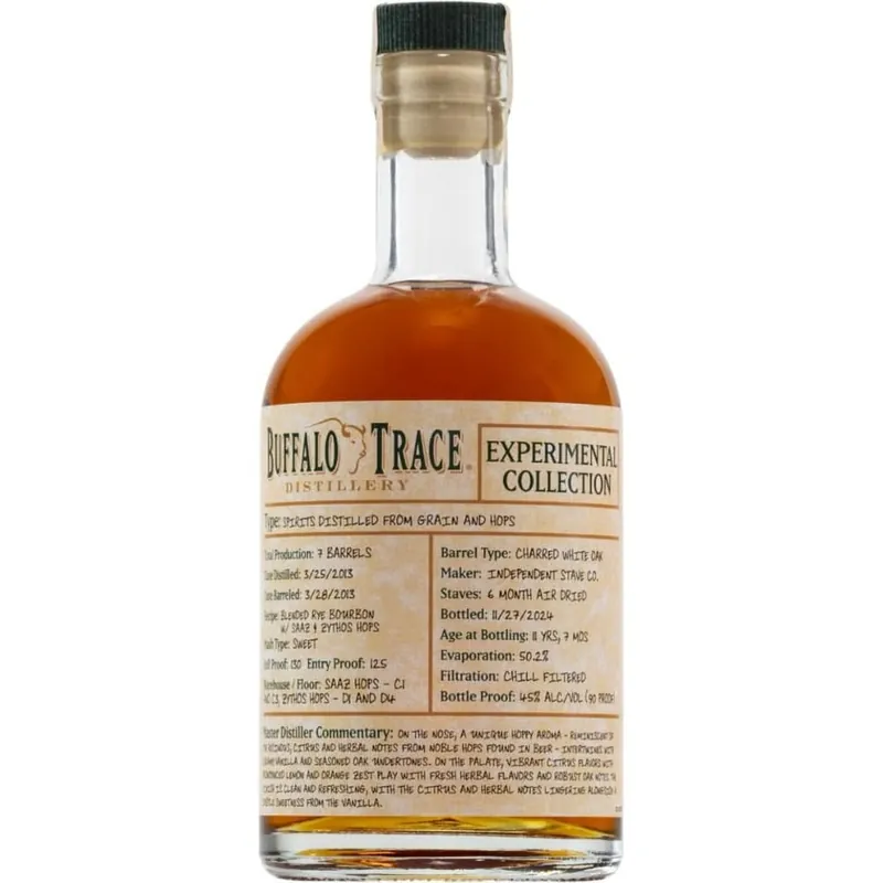 Buffalo Trace Experimental Spirits Distilled From Grain & Hops Free Delivery