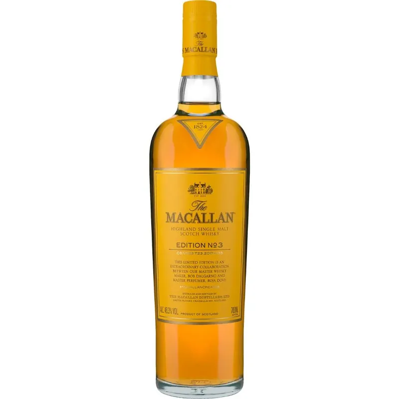 Certified Macallan Edition No. 3 Single Malt Scotch Whisky