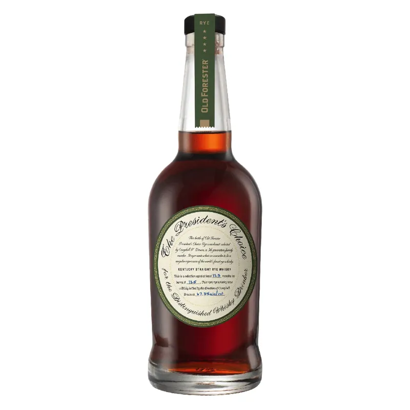 Old Forester The President's Choice Kentucky Straight Rye Whiskey Certified