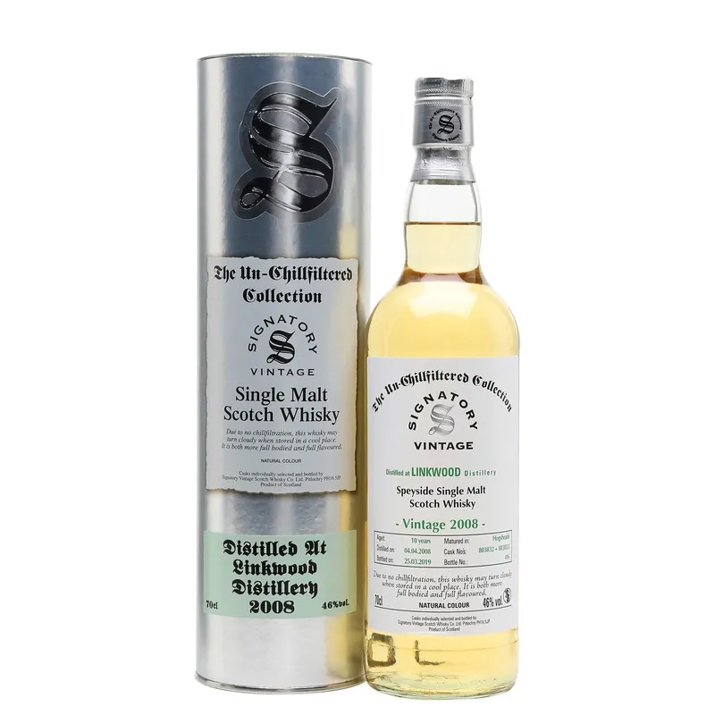 Seasonal Sale Linkwood 10 yrs Speyside Unchillfiltered Signatory Single Malt Scotch Whisky