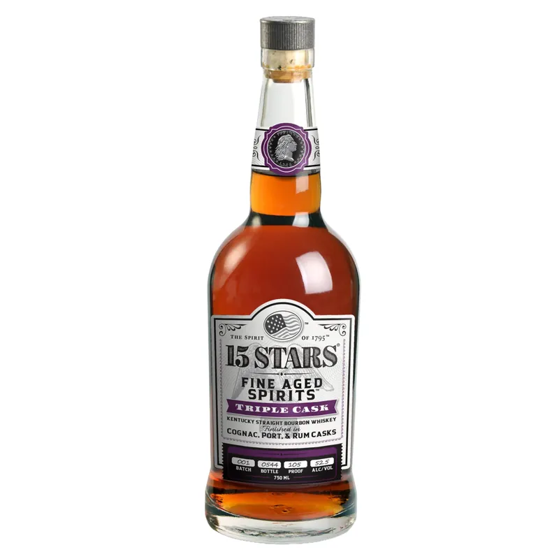 Price Cut 15 Stars Batch 001 Triple Cask Fine Aged Kentucky Straight Bourbon Whiskey