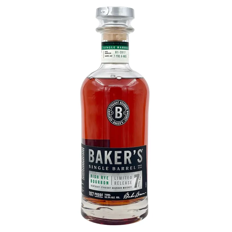 Save Now Baker's 7 Years Single Barrel Kentucky Straight High Rye Bourbon Whiskey