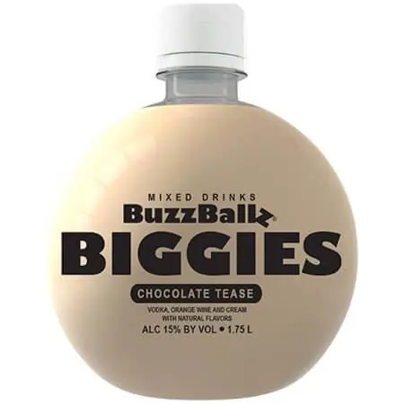 Hot Deal BuzzBallz Biggies Chocolate Tease 1.75 Liter