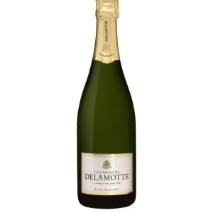 DELAMOTTE CHAMPAGNE BRUT BLANC DE BLANCS 750ML Free Shipping