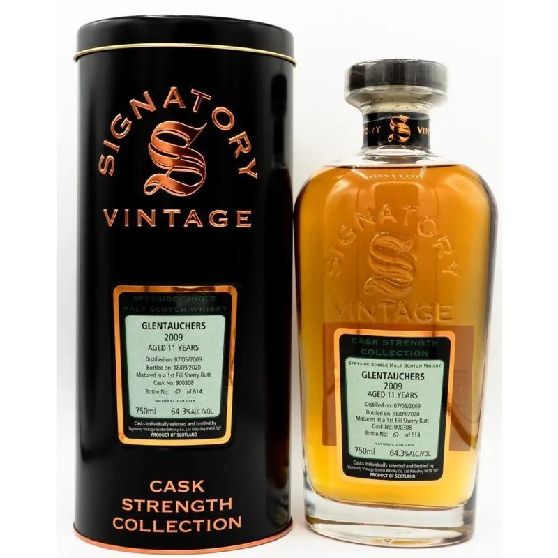 Glentauchers 11 yrs Speyside Cask Strength Signatory Single Malt Scotch Whisky One Day Deal