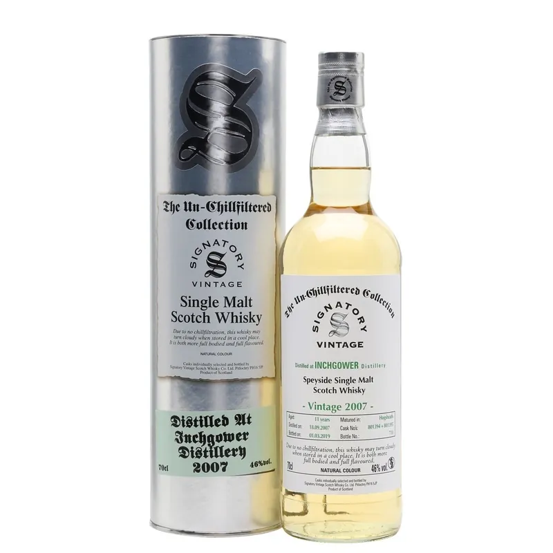 One Day Deal Inchgower 11 yrs Unchillfiltered Signatory Single Malt Scotch Whisky