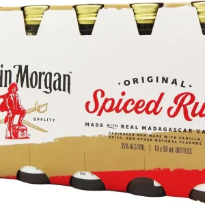 CAPTAIN MORGAN SPICED RUM 50ML 10PK Free Delivery