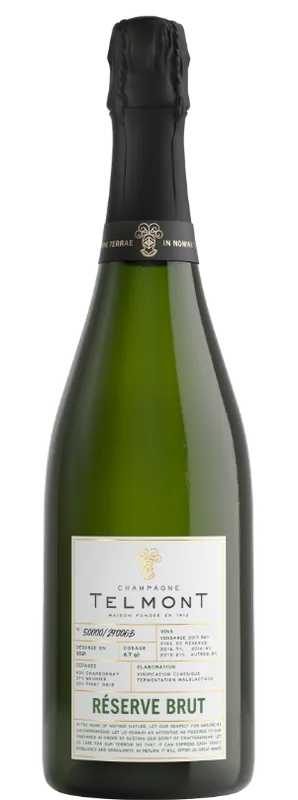 Money Back Guarantee TELMONT CHAMPAGNE BRUT RESERVE FRANCE 750ML