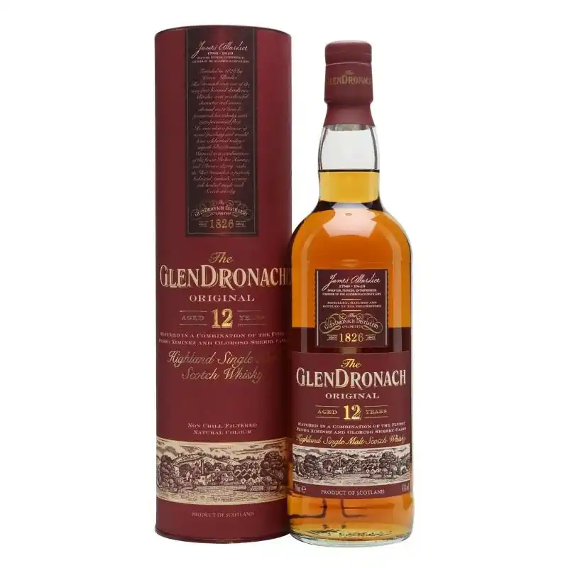 The GlenDronach Original 12 Years Highland Single Malt Scotch Whisky Next Day Delivery