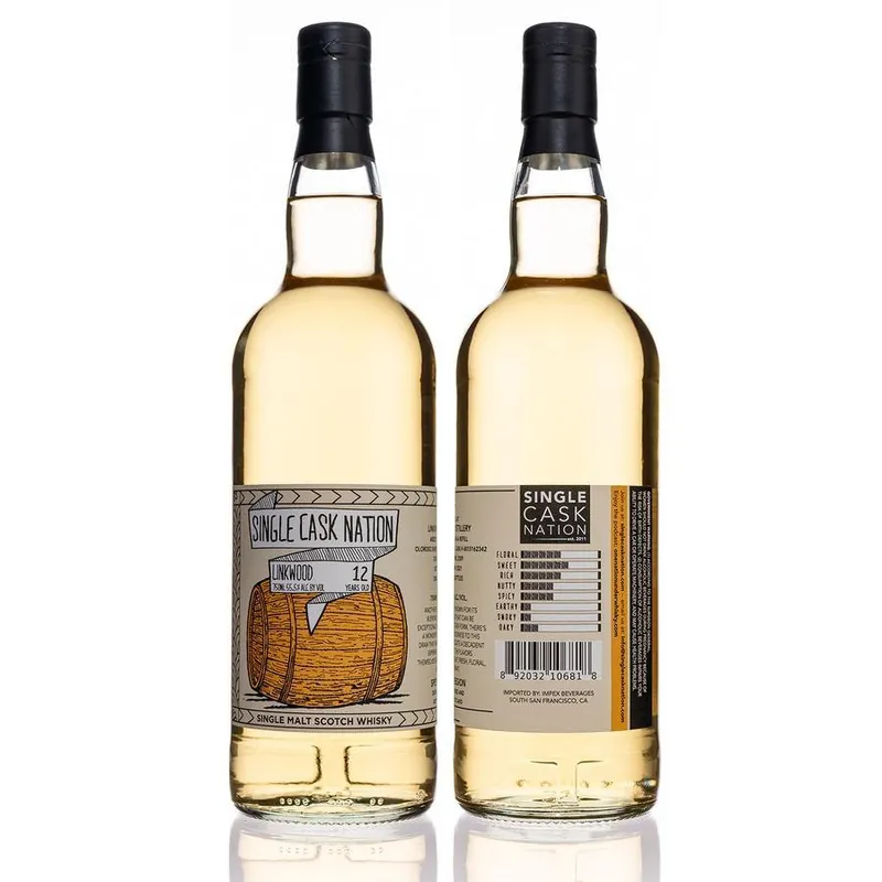 Editor’s Pick Single Cask Nation 12 Years Old Linkwood Distillery Sherry Butt Cask #4815162342 Single Malt Scotch Whisky