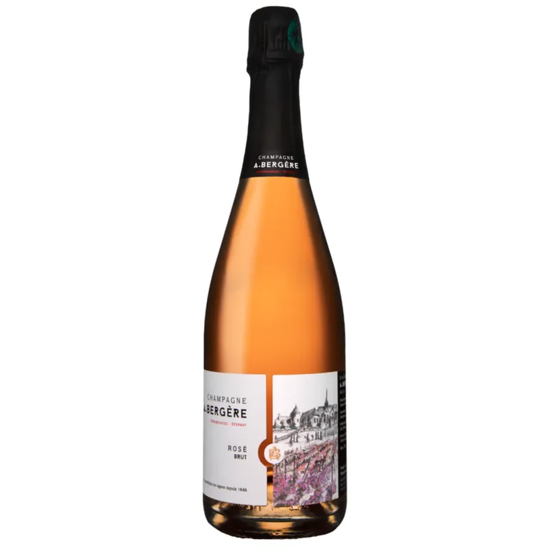 A. Bergere Brut Rose, Champagne, France NV Same Day Shipping