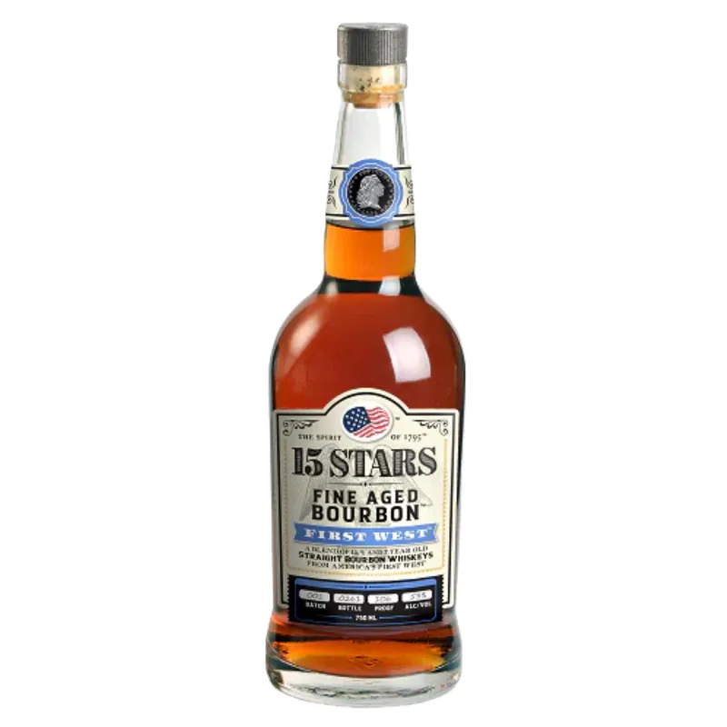 15 Stars 7 Years Old First West Fine Aged Bourbon Straight Bourbon Whiskey Direct From Factory