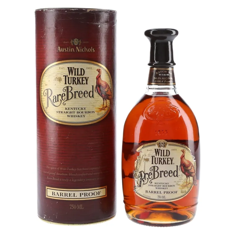 Wild Turkey Rare Breed Barrel Proof Kentucky Straight Bourbon Whiskey Batch W-T-01-99 Order Now