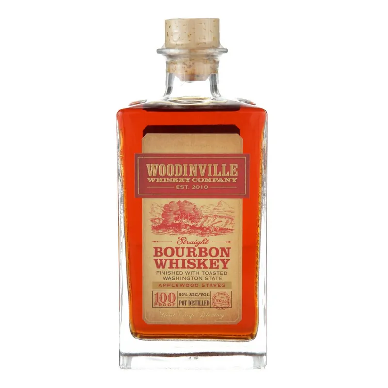 Brand New Woodinville Straight Bourbon Finished With Toasted Applewood Staves