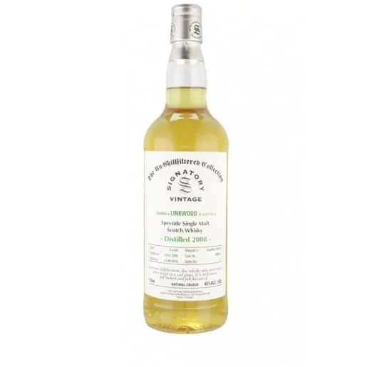 Fast Shipping Linkwood 8 yrs Speyside Unchillfiltered Signatory Single Malt Scotch Whisky