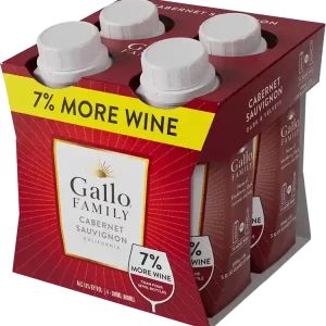 One Day Deal Gallo Family Cabernet Sauvignon 4-pack 200ml
