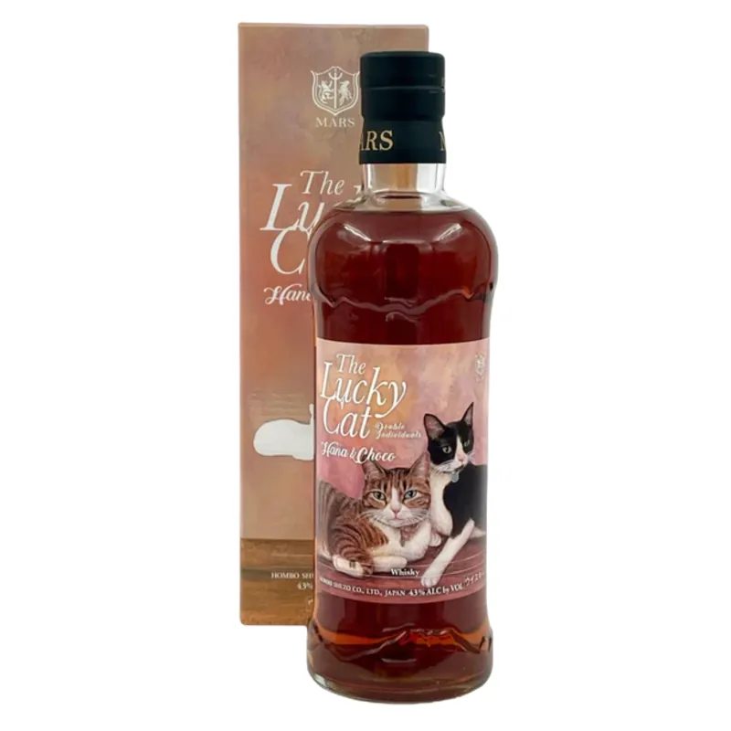 Worldwide Shipping Mars Whisky The Lucky Cat "Hana & Choco" 2024 Release Japanese Whisky