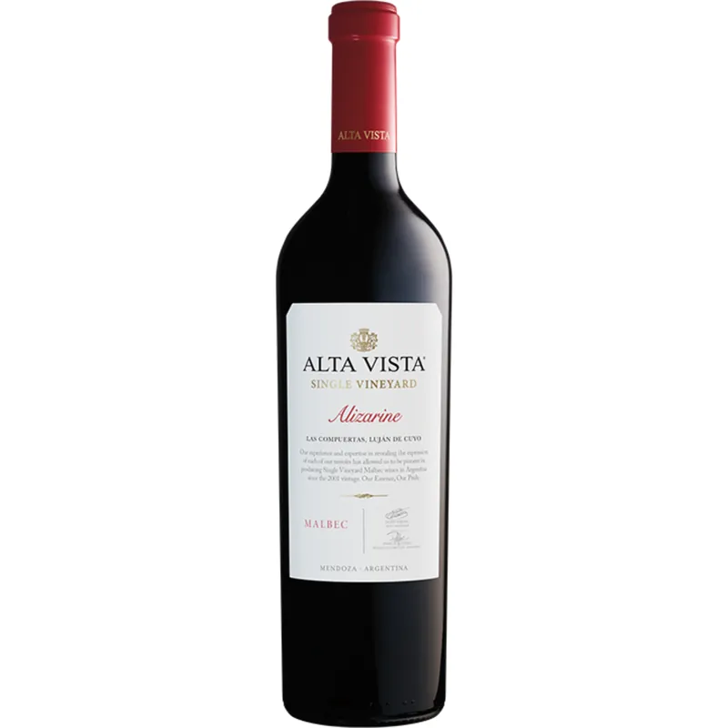 Alta Vista Single Vineyard Alizarine Malbec, Las Compuertas, Argentina 2020 Worldwide Shipping