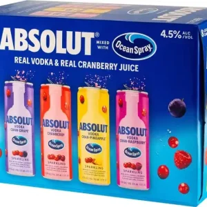Absolut Oceanspray 8 Pack 355mL Cans Weekend Sale