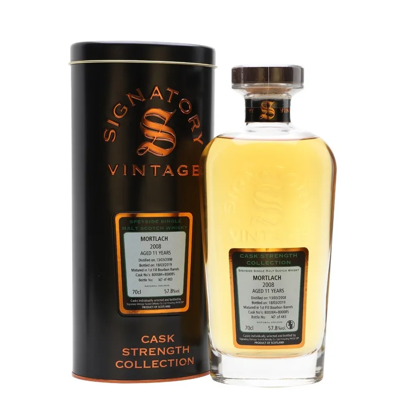 Mortlach 11 yrs Speyside Cask Strength Signatory Single Malt Scotch Whisky Weekend Sale